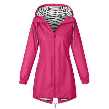🌧️ Ready When the Weather Turns ⚡️ Women's Waterproof Hooded Outdoor Jacket-13