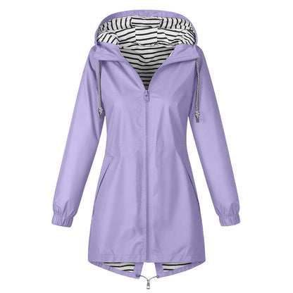🌧️ Ready When the Weather Turns ⚡️ Women's Waterproof Hooded Outdoor Jacket-15