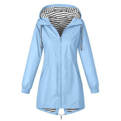 🌧️ Ready When the Weather Turns ⚡️ Women's Waterproof Hooded Outdoor Jacket-11