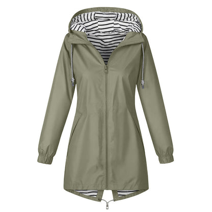 🌧️ Ready When the Weather Turns ⚡️ Women's Waterproof Hooded Outdoor Jacket-14