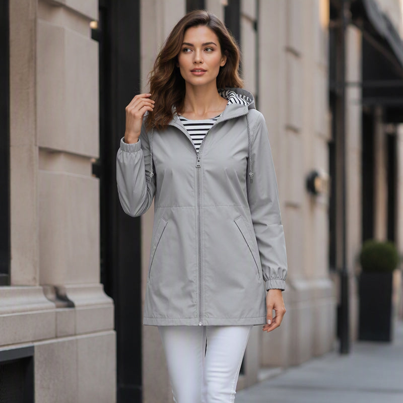 🌧️ Ready When the Weather Turns ⚡️ Women's Waterproof Hooded Outdoor Jacket-6