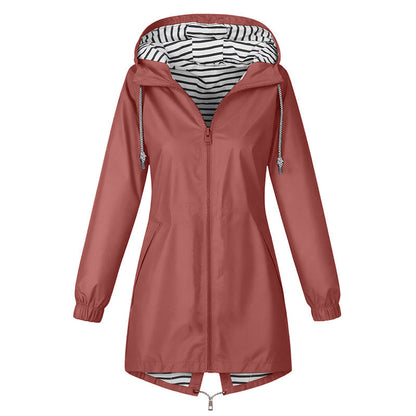 🌧️ Ready When the Weather Turns ⚡️ Women's Waterproof Hooded Outdoor Jacket-10