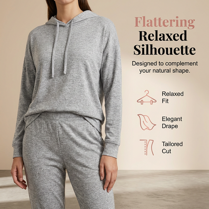 🌸💖 Cozy Matching Style, Easy Everyday Fit | Women's Hooded 2-Piece Set