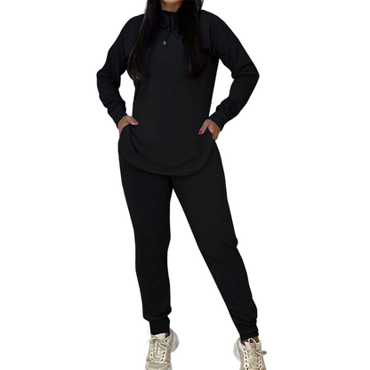 🌸💖 Cozy Matching Style, Easy Everyday Fit | Women's Hooded 2-Piece Set