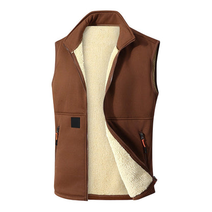 🖤Black Friday Sale:50% OFF🖤 ❄️Unisex Winter Plush-Lined Warm Vest – Cozy, Lightweight, Perfect for Layering in Cold Weather