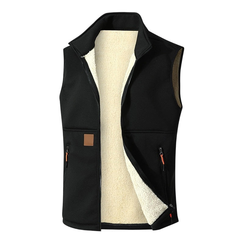 🖤Black Friday Sale:50% OFF🖤 ❄️Unisex Winter Plush-Lined Warm Vest – Cozy, Lightweight, Perfect for Layering in Cold Weather