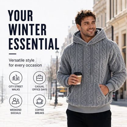 Men's Cable Knit Hoodie — Winter Warm 🧥