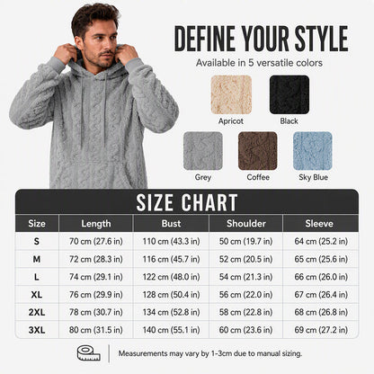 Men's Cable Knit Hoodie — Winter Warm 🧥