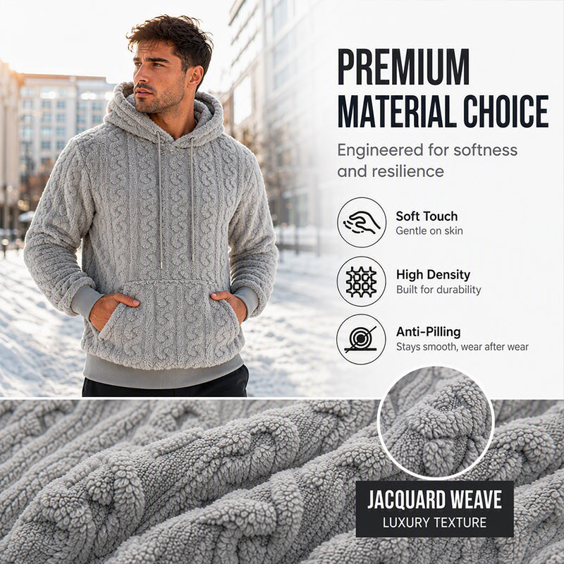 Men's Cable Knit Hoodie — Winter Warm 🧥