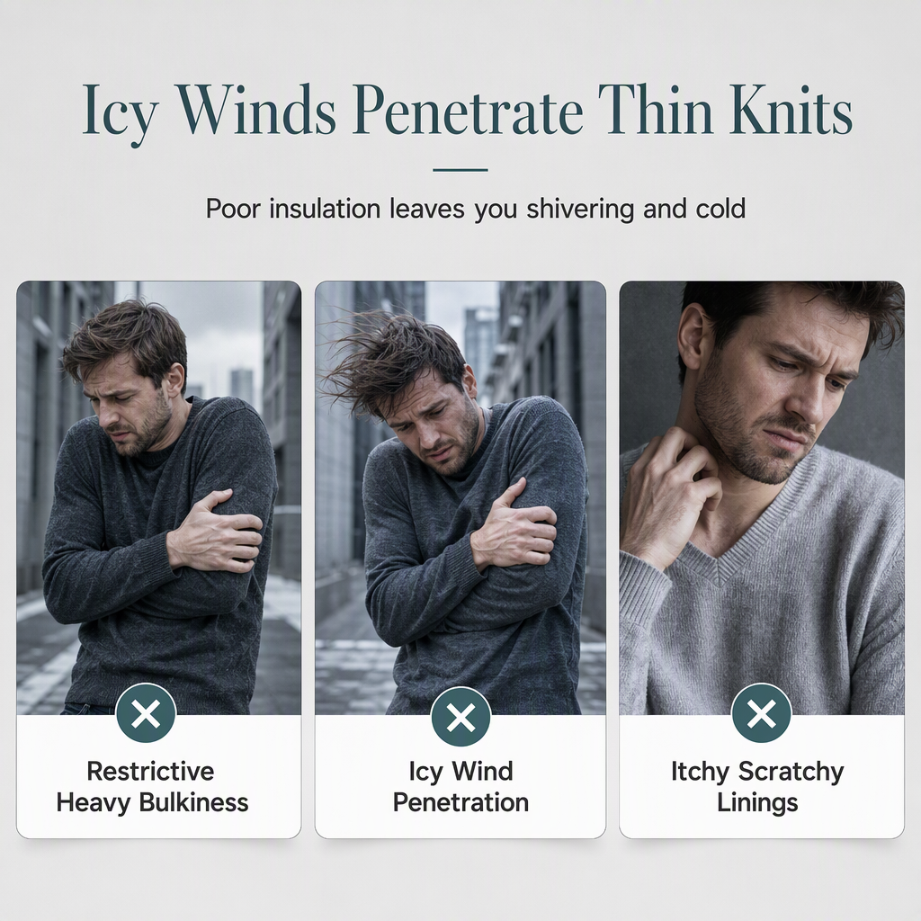 ✨Limited stock available, don’t miss out!🎉Men’s winter checked knitted cardigan with hood and fleece lining