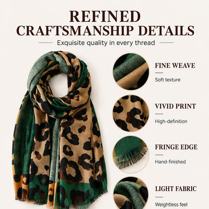 🧣 Versatile Lightweight Leopard Print Shawl Scarf
