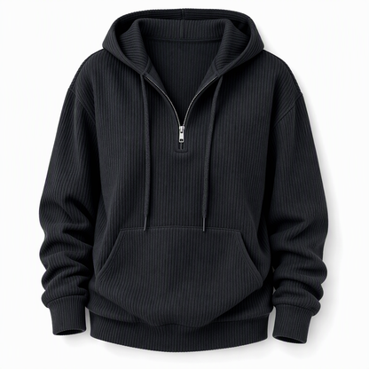 Vintage Casual Long Sleeve Corduroy Striped Hoodie Sweatshirt