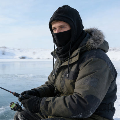 All-in-one thermal winter face mask & hood