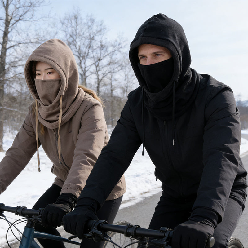 All-in-one thermal winter face mask & hood